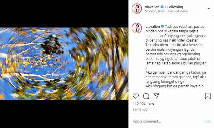 Via Vallen jalani tes virus Corona © 2020 Instagram/@viavallen