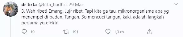 Thread Dokter Tirta © 2020 brilio.net