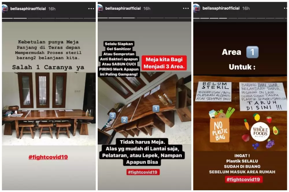 Tips sterilisasi barang ala Bella Saphira Instagram