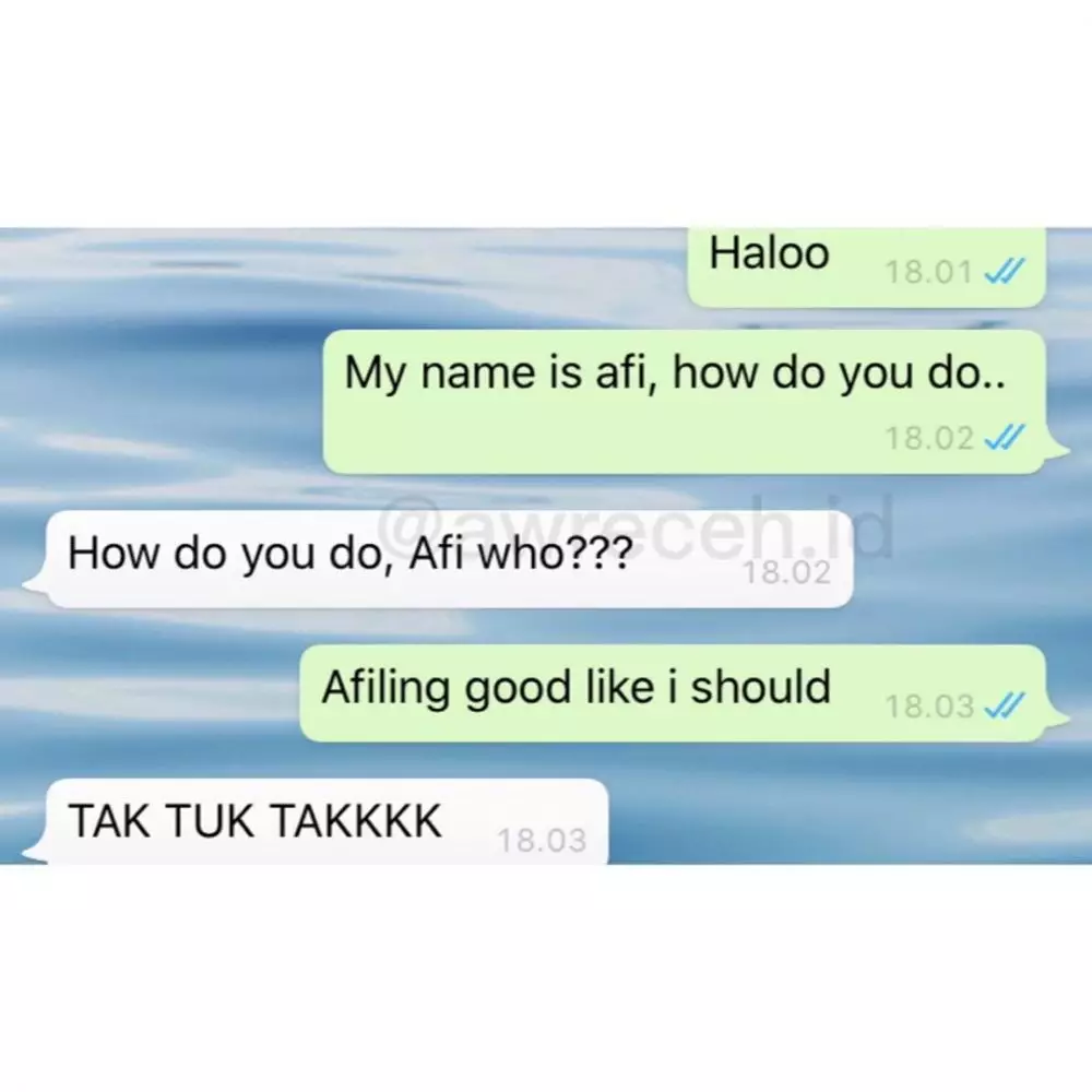 chat lucu ngajak kenalan zaman now © 2020 instagram.com