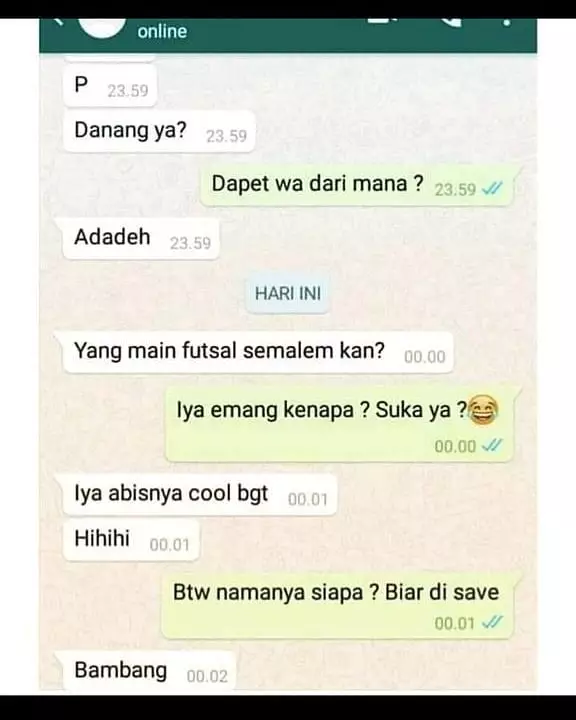 chat lucu ngajak kenalan zaman now © 2020 instagram.com