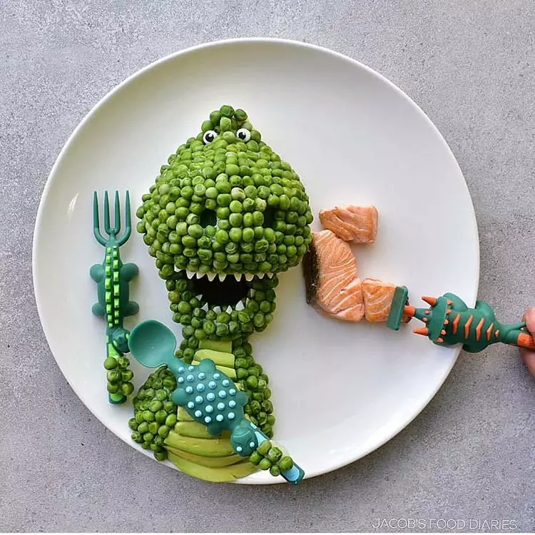 Kreasi makanan bentuk tokoh kartun ini keren Instagram/ @jacobs_food_diaries Kreasi makanan bentuk tokoh kartun ini keren Instagram/ @jacobs_food_diaries