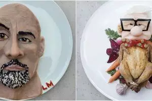 10 Kreasi makanan bentuk tokoh kartun ini keren, nggak tega makan