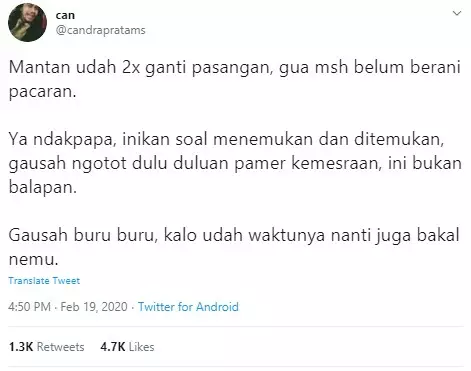 Cuitan jomblo  Twitter