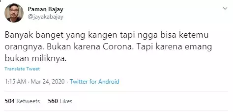 Cuitan jomblo  Twitter