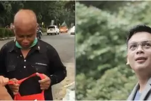 Aksi selebgram Natta Reza bagi-bagi sembako ini tuai pujian