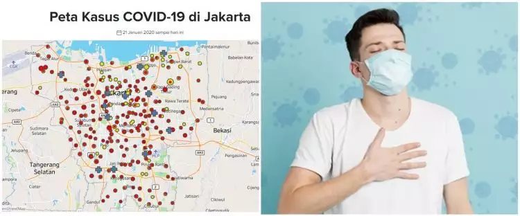 Peta penyebaran virus corona di Jakarta terbaru 2 April 2020