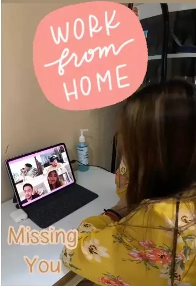 seleb bekerja di rumah © 2020 brilio.net