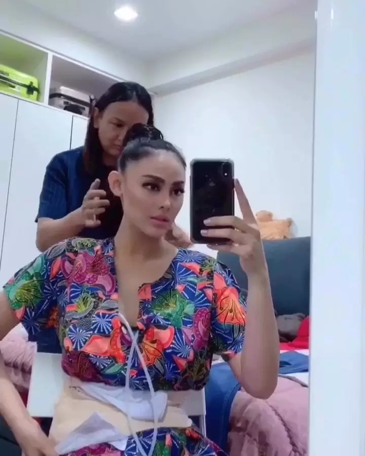 gaya Whulandary pakai daster © 2020 Instagram/@whulandary