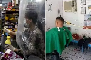 11 Potret pegawai toko lakukan social distancing, kreatif abis