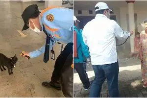 8 Kelakuan nyeleneh orang cegah penyebaran virus corona 