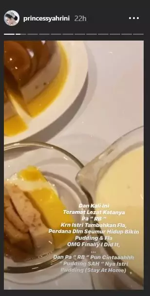 Reaksi manja Syahrini bikin vla puding Instagram