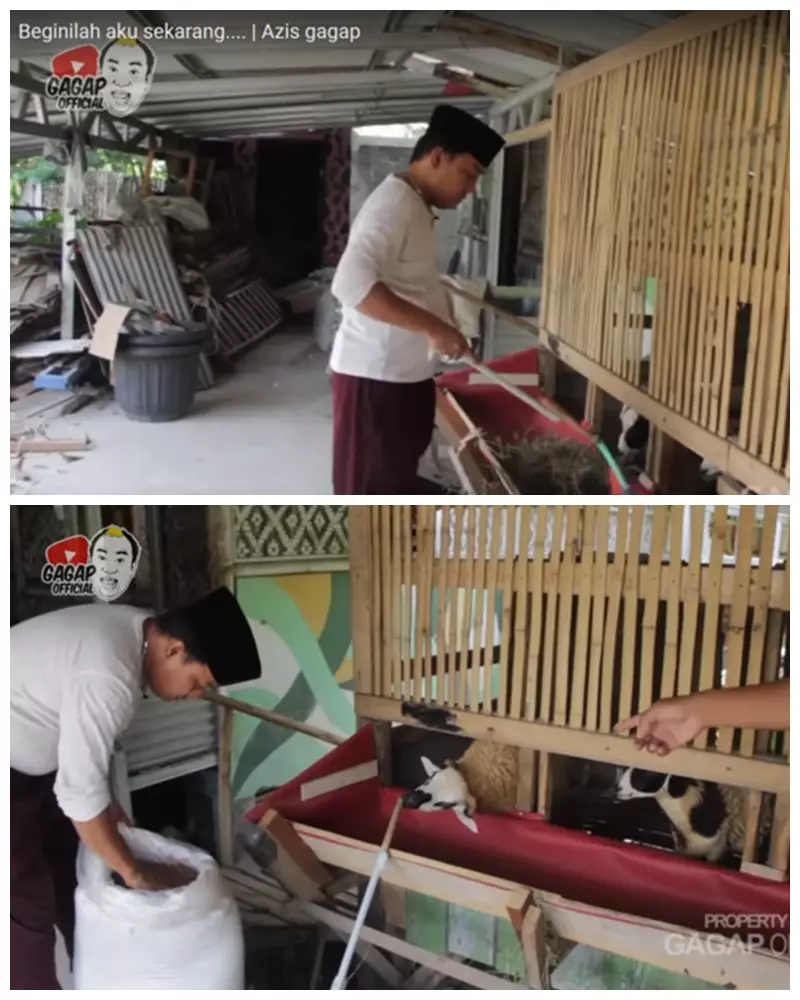 Aktivitas Azis Gagap usai pamit © 2020 brilio.net