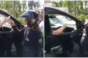 Viral aksi pengendara mobil bagi uang Rp 100 ribu saat wabah corona