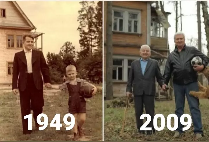 Potret transformasi 10 ayah dan anak Berbagai sumber Potret transformasi 10 ayah dan anak Berbagai sumber