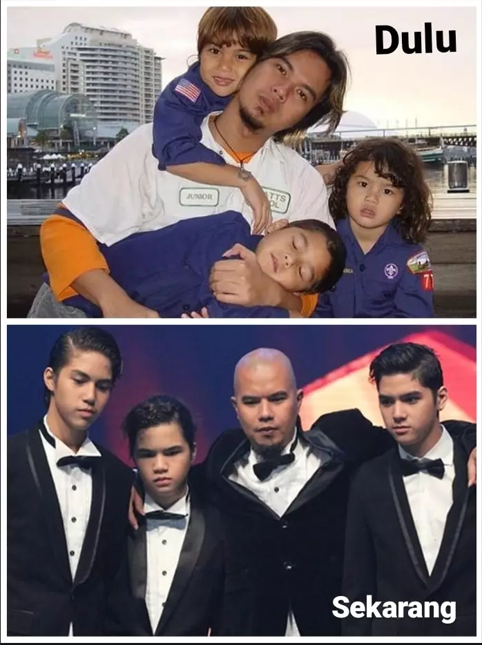 Potret transformasi 10 ayah dan anak Berbagai sumber Potret transformasi 10 ayah dan anak Berbagai sumber