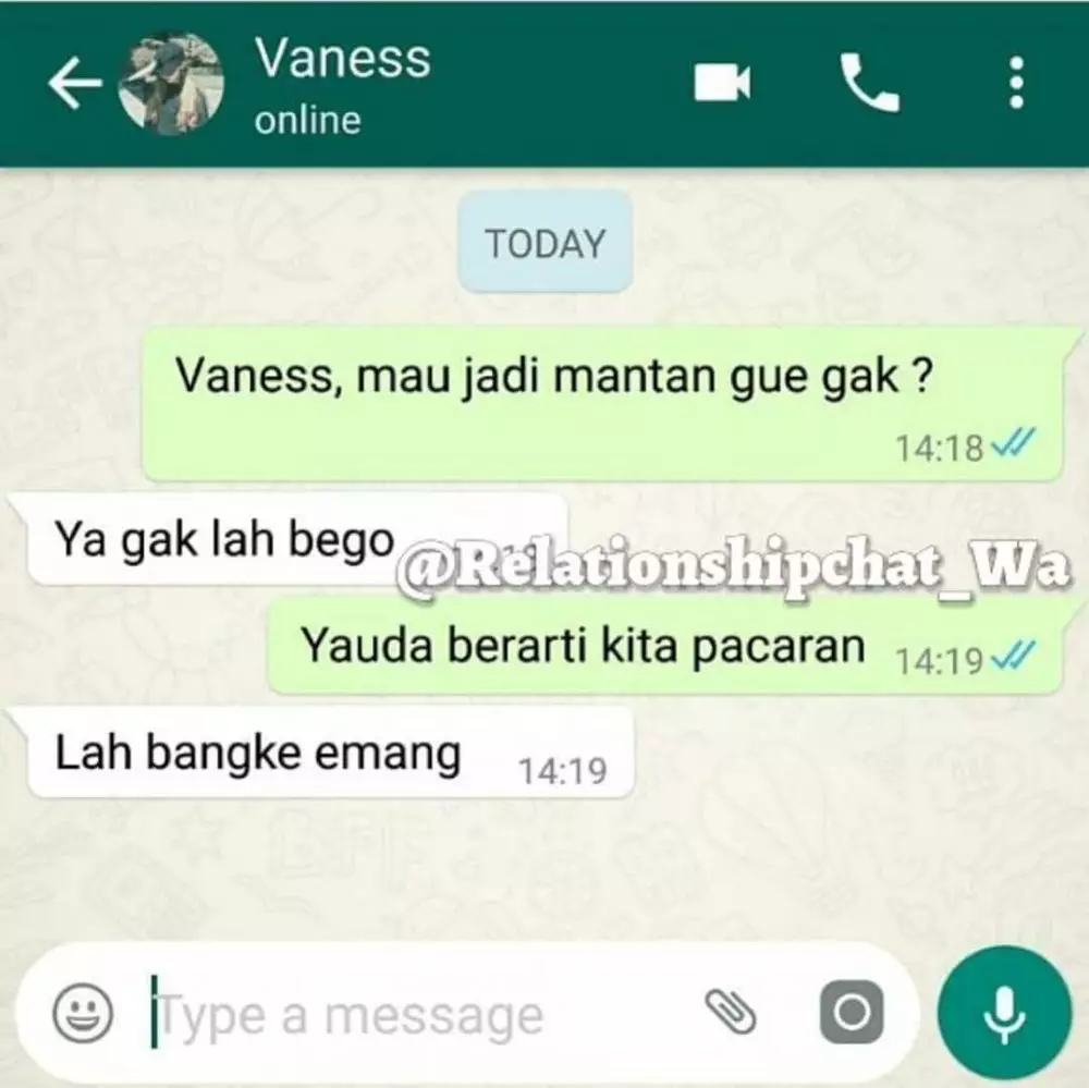 chat WA cara ngeles ke gebetan © 2020 instagram.com chat WA cara ngeles ke gebetan © 2020 instagram.com