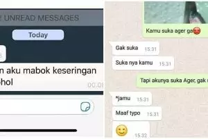 10 Chat WA lucu cara ngeles ke gebetan, kocak abis