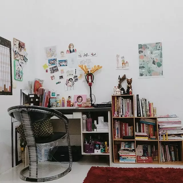 Transformasi ruang kerja Naela Ali © 2020 brilio.net