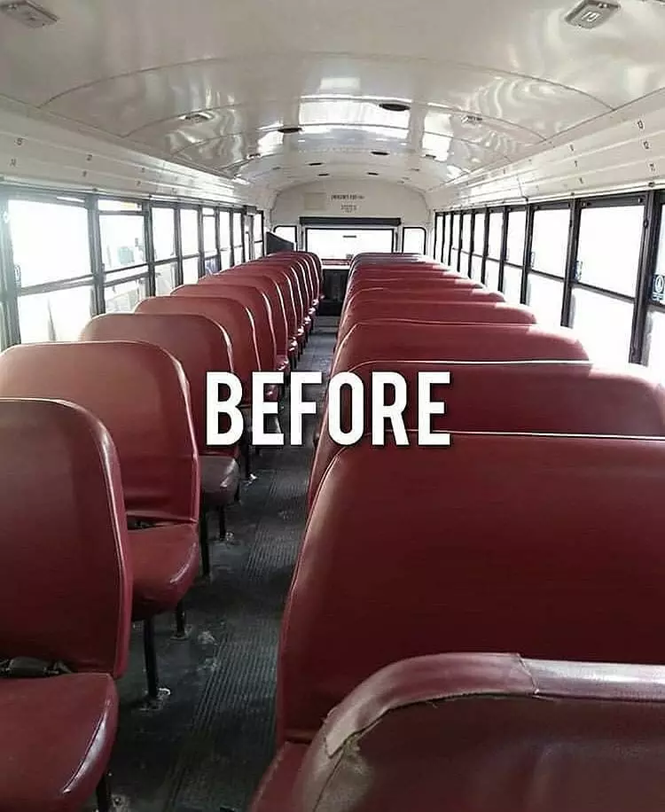 Bus tua ini disulap jadi rumah Instagram/@therealbuslifeofcheshire Bus tua ini disulap jadi rumah Instagram/@therealbuslifeofcheshire