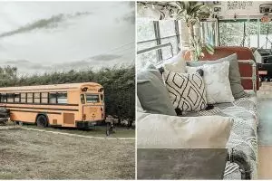 Bus tua ini disulap jadi rumah, 10 hasil potretnya memukau