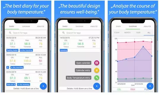 Aplikasi Body Temprature Diary play.google.com