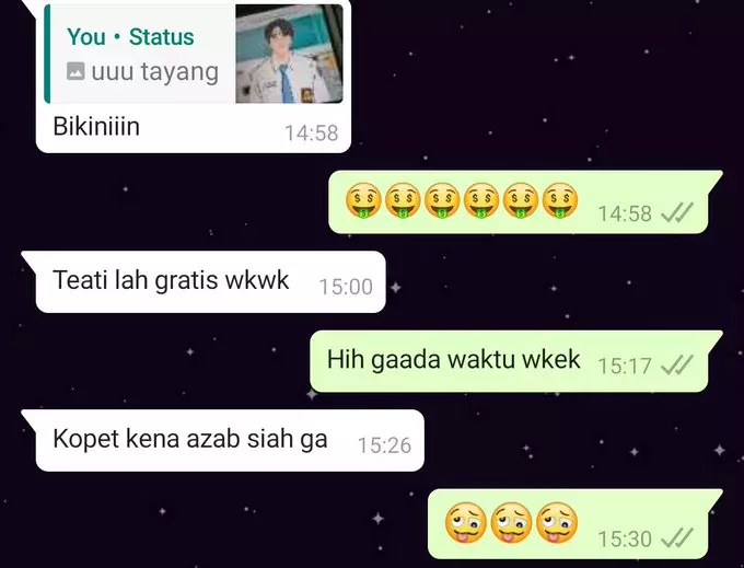 Chat desain 'minta harga teman' 1cak.com