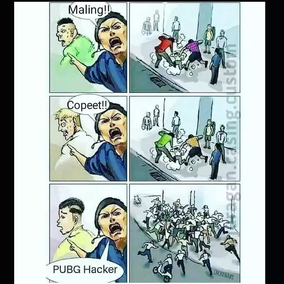 10 Meme lucu PUBG Mobile berbagai sumber