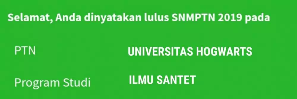 cuitan lucu hasil SNMPTN 2020 berbagai sumber cuitan lucu hasil SNMPTN 2020 berbagai sumber