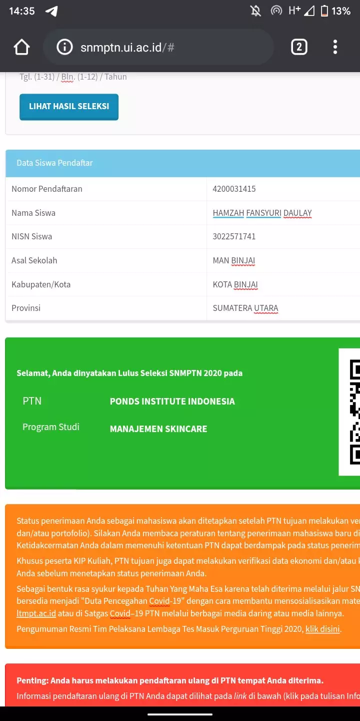 cuitan lucu hasil SNMPTN 2020 berbagai sumber cuitan lucu hasil SNMPTN 2020 berbagai sumber