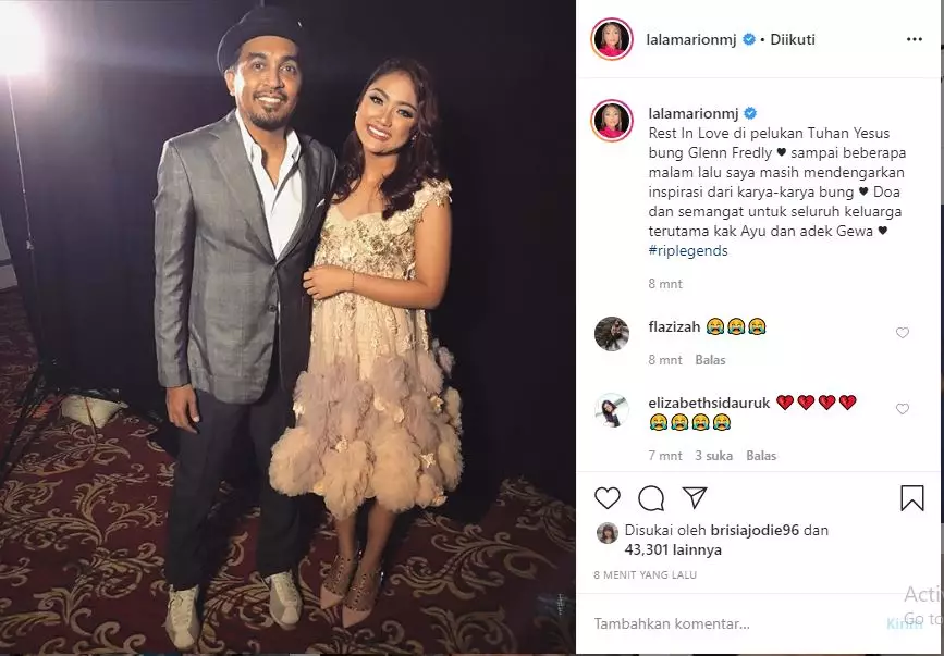 Seleb ungkap duka atas kepergian Glenn Instagram