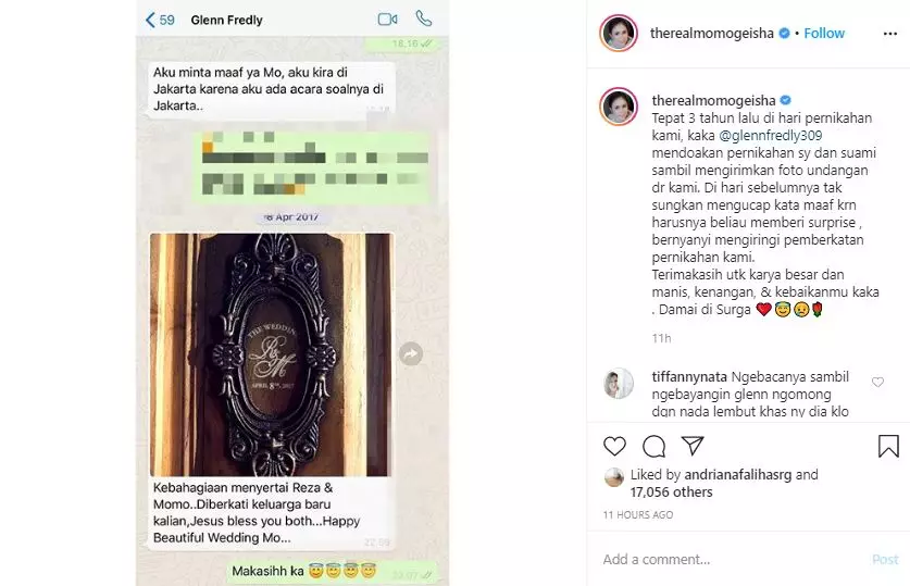 Percakapan seleb bersama Glenn Fredly Instagram Percakapan seleb bersama Glenn Fredly Instagram