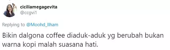 Cuitan bikin dalgona coffee berbagai sumber