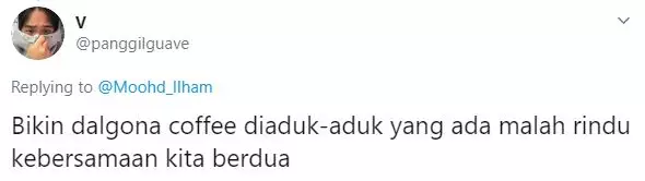 Cuitan bikin dalgona coffee berbagai sumber