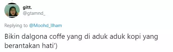 Cuitan bikin dalgona coffee berbagai sumber