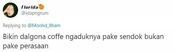 Cuitan bikin dalgona coffee berbagai sumber