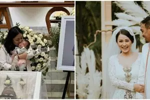 7 Potret ketegaran Mutia Ayu saat pelepasan jenazah Glenn Fredly