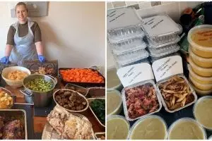 Hadapi pandemi corona, perempuan ini masak 80 porsi tiap hari