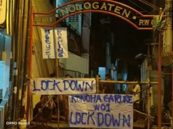 Potret spanduk unik tentang Corona Berbagai sumber