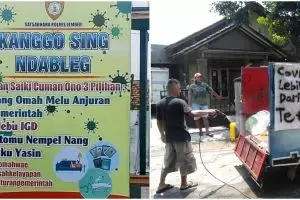 15 Spanduk unik peringatkan bahaya corona, kocak tapi mengena