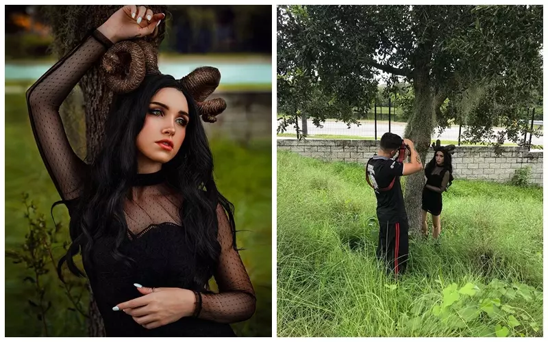 Potret ini hasilnya keren meski latar belakangnya biasa Instagram/@geoleon Potret ini hasilnya keren meski latar belakangnya biasa Instagram/@geoleon