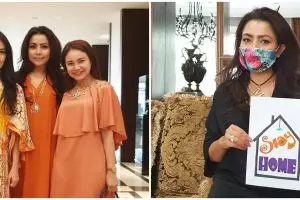 8 Potret arisan geng sosialita Mayangsari di rumah aja, kompak