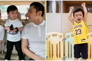 Biar betah di rumah, anak Sandra Dewi dihadiahi mesin basket