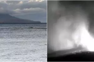 Video detik-detik erupsi Gunung Anak Krakatau terekam kamera