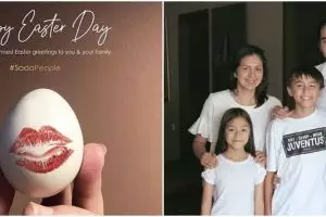  Momen 7 seleb merayakan Paskah di rumah, tetap khidmat