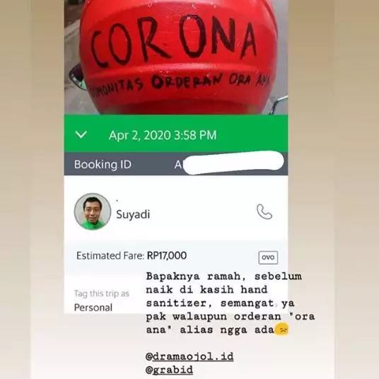 curhat driver sepi orderan corona © 2020 brilio.net