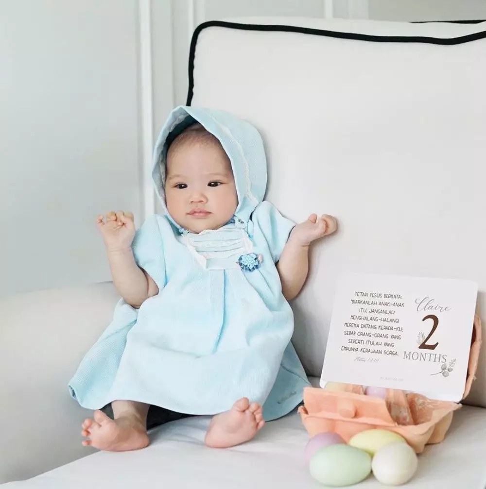 Pose putri Shandy Aulia usia dua bulan  Instagram