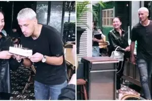 Momen Agnez Mo & Raphael Maitimo jalan berdua, curi perhatian