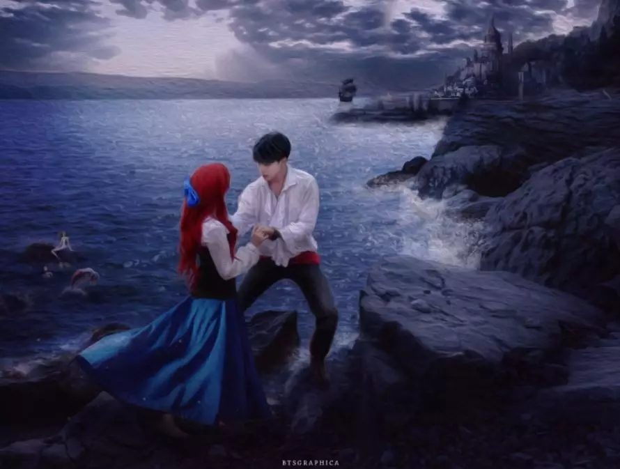 Ilustrasi jika BTS jadi pangeran Disney Berbagai sumber