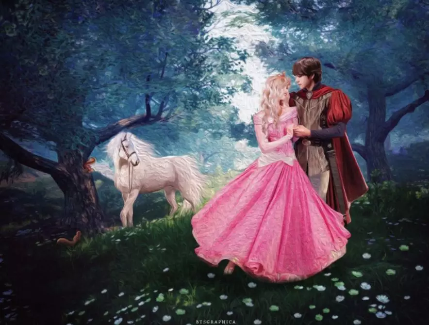 Ilustrasi jika BTS jadi pangeran Disney Berbagai sumber